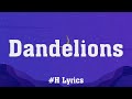 Rutb B - Dandelions (Lyrics Video) | Ed Sheeran, Taylor Swift,...
