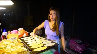 Beautiful Lady Sells Tokyo Butter Pancake on the Street. by Food Vendor 500 views 1 month ago 8 minutes, 2 seconds