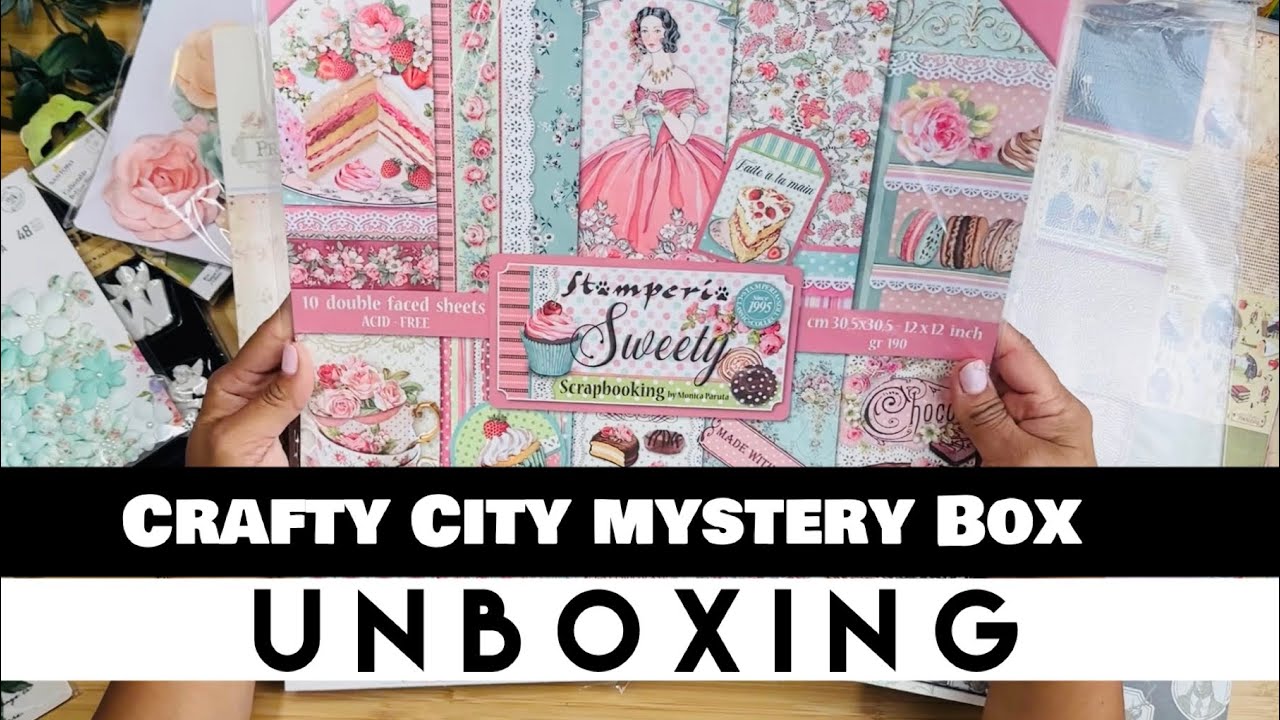 MYSTERY Grab Box from Crafty City!! UNBOXING and link to purchase!! 