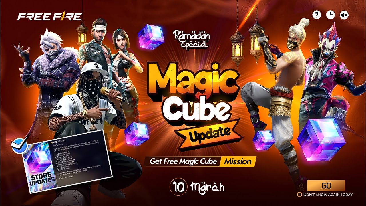 ম্যাজিক কিউবের নতুন ১০ টা বান্ডিল 💥😍 Magic Cube Store Update | Free Fire New Event | FF New Event bd