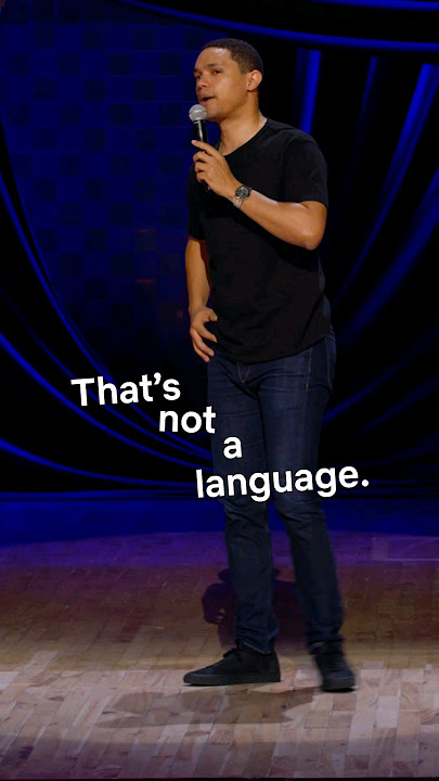 Xhosa is the language with the clicks in it! 😆 #funny #trevornoah #xhosa #langauge #comedy #standup