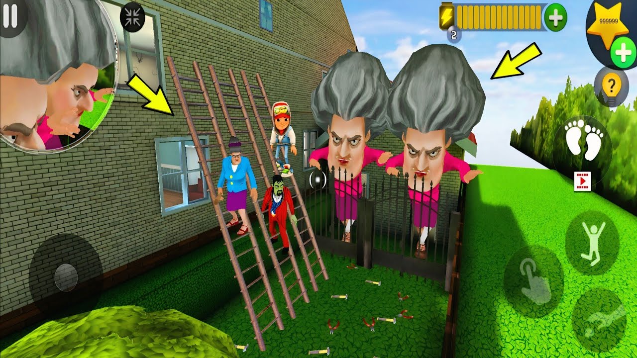 Two HUGE Miss T Clones Blocked My Escape! 😳 Scary Teacher 3D