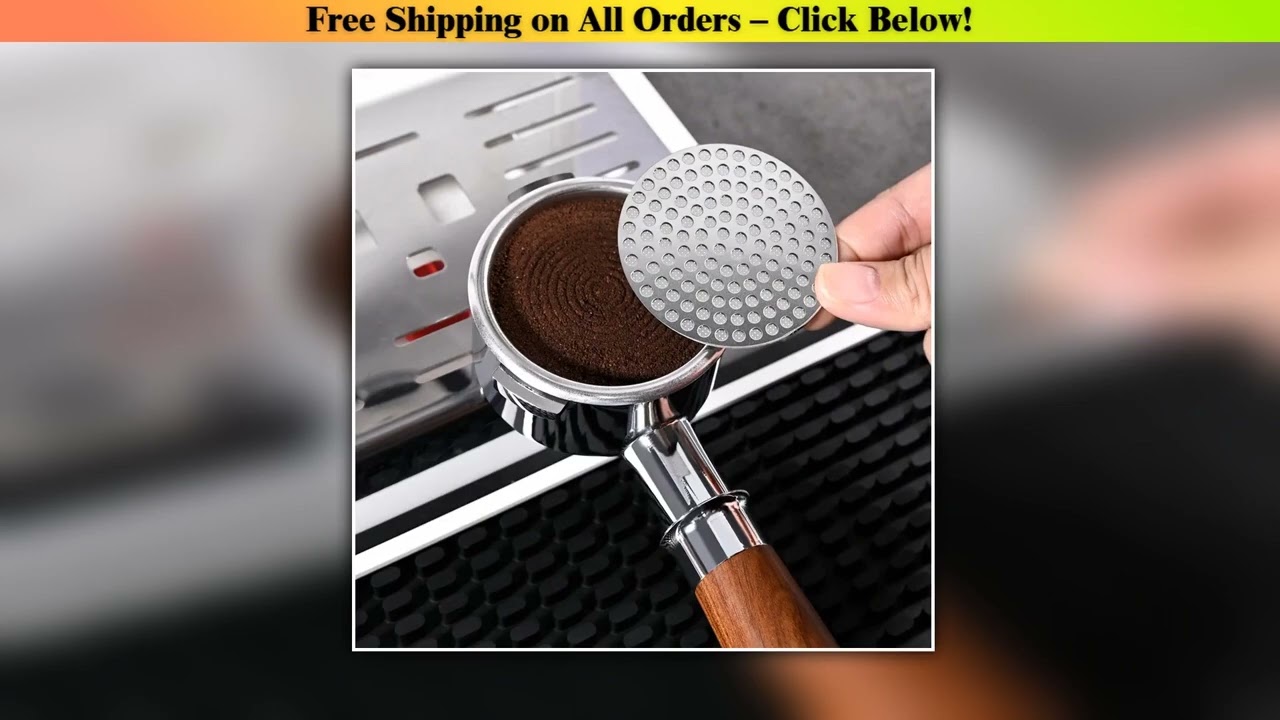 515358mm Reusable Coffee Puck Screen 304 Stainless steel Double Layer Coffee Filter Fine Mesh Profe