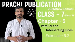 Class 7 Prachi Part 1 Chapter 5 (Parallel and Intersecting Lines) Ex 5.2 Solution #math #prachibook