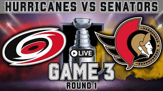 Carolina Hurricanes vs Ottawa Senators Live NHL Stanley Cup Playoffs Round 1 Game 3 Reactions