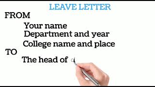 leave letter for college/ college leave letter screenshot 1