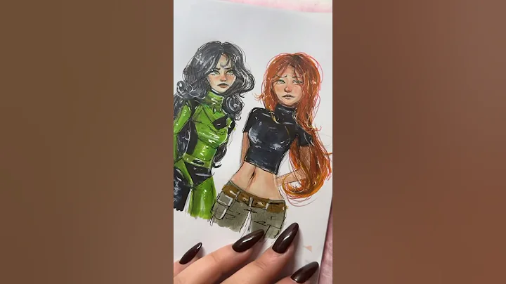 ASMR drawing✨ #kimpossible #asmr thumbnail