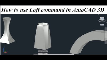 How to use "Loft" Command in AutoCAD 3D, #3dmodeling #3dmodeling #how_to_draw #loft #tutorial