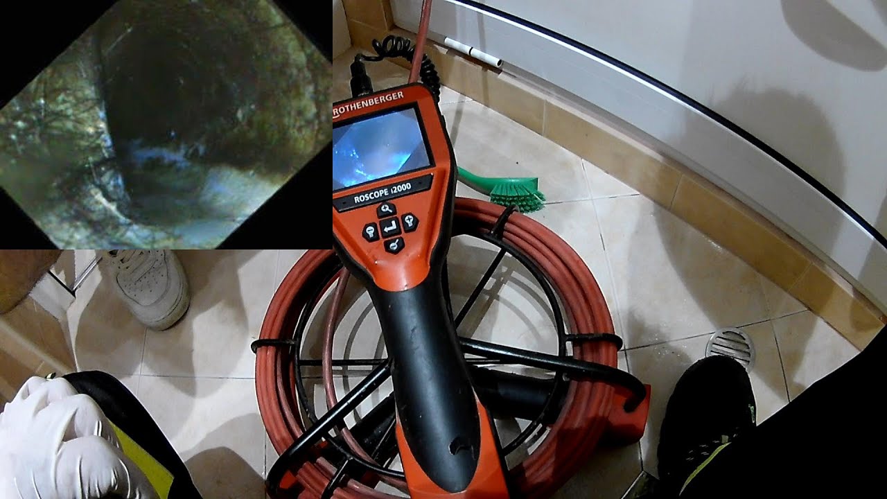 Теч от тавана . Видеодиагностика на канал ф50 - YouTube