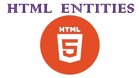 HTML ENTITIES | #26