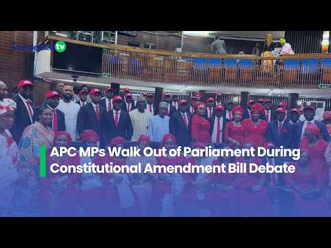 APC MPs Walk Out of Parliament During Constitutional Amendment Bill Debate