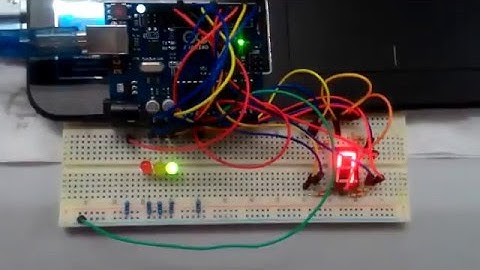 Arduino紅綠燈七段顯示器