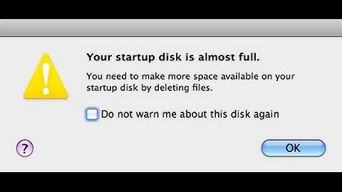 Your Startup Disk is Almost Full: How to get rid of error on Mac Computr