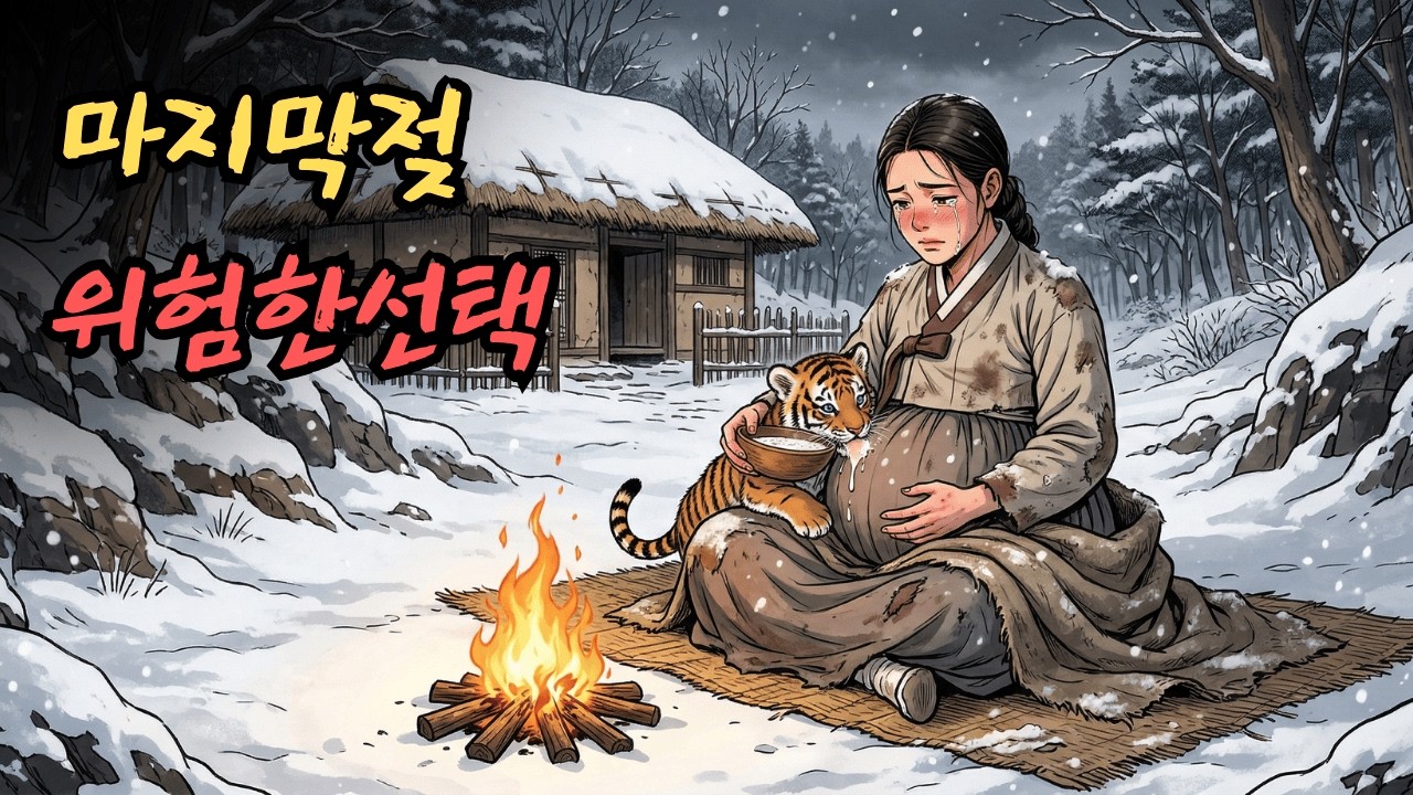 이것을 마시세요... 임신에 목마른 여인이 마지막 남은 젖 한 방울을 호랑이 새끼에게 주었습니다... 이것은 위험한 선택이었을까요 |민담 |전설 |설화 |옛날이야기 |오디오북