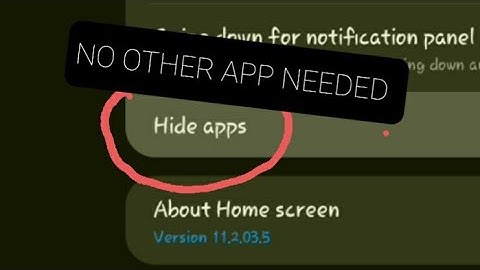 How to hide apps on android using no other app🔑Easy steps.