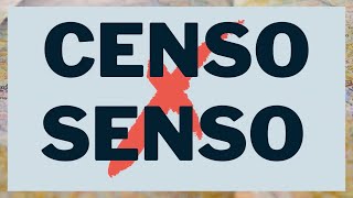 Qual a diferença entre "censo" e "senso"