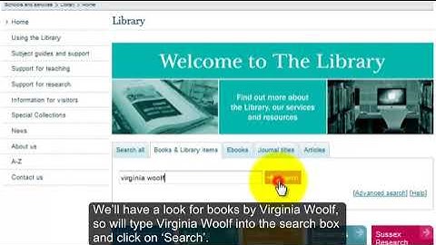 How to find books using Library Search