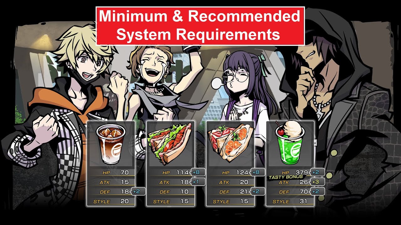 NEO The World Ends with You PC Minimum & Recommended System Requirements