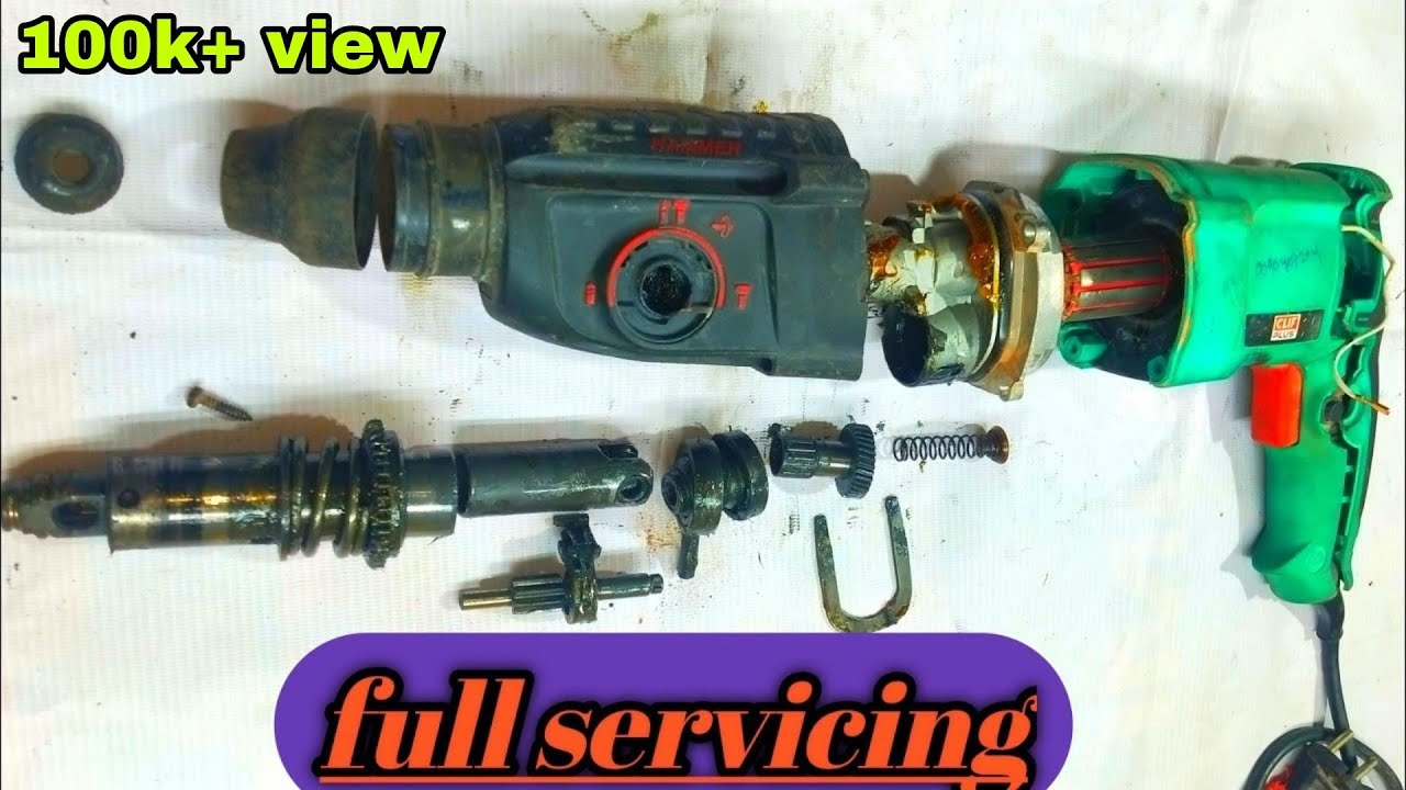 How to repair 26mm hammering drill machine hammer drill machine