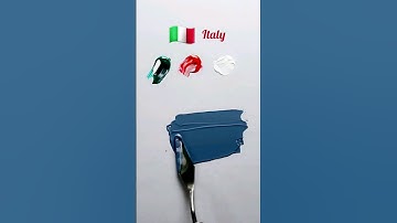 Colour Mixing Country flags | Japan, India, Portugal, Italy #paintmixing #colormixing #asmr #asmart