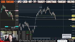 📊📈Live trading NQ & Gold futures with funded accounts #daytrading