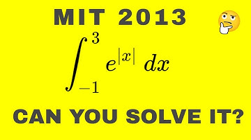 Quick intro to integrating with an absolute value: MIT Integration Bee 2013 #2