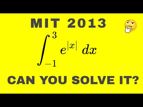 Quick intro to integrating with an absolute value: MIT Integration Bee 2013 #2