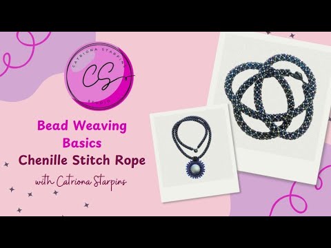 Bead Weaving Basics, Chenille Stitch Rope to Hang your Bead Embroidered ...