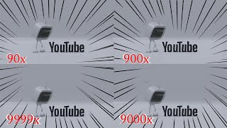 YouTube Logo Intro - Formation With A Robot TV Getting 9999999X Speed