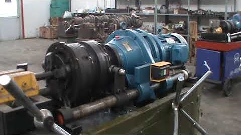 JBG-40T Rebar rib peeling and thread rolling machine operation video