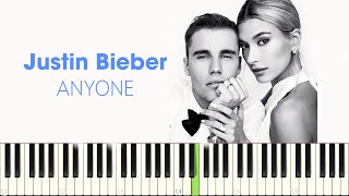 Justin Bieber - Anyone | Synthesia | Piano Tutorial