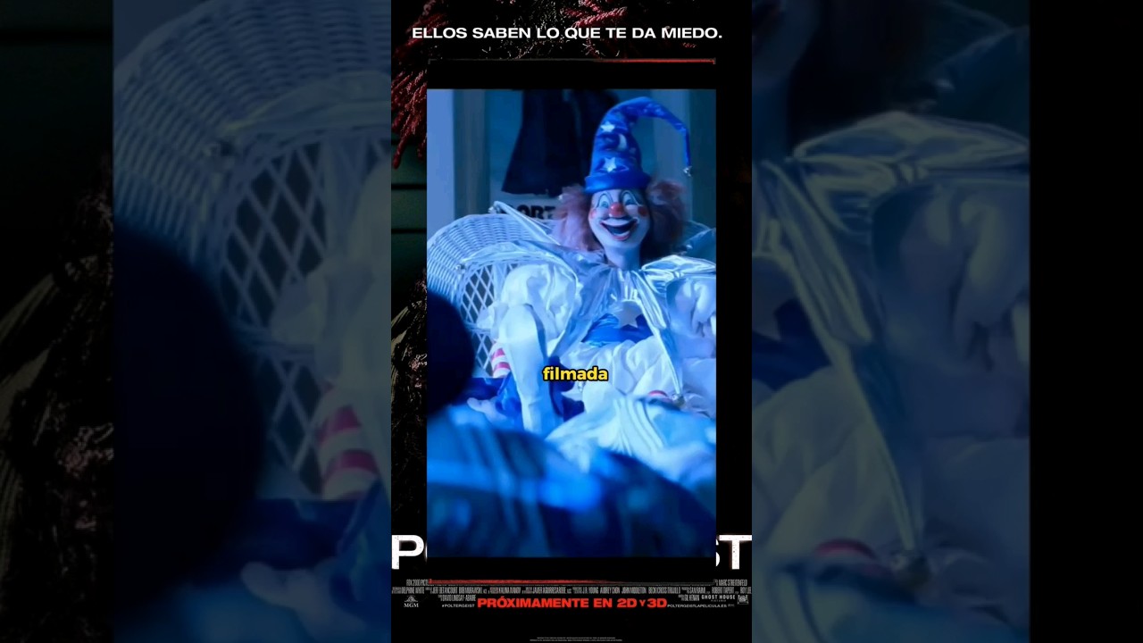 Robbie é o palhaço em "Poltergeist" 🎬🤡☠ 