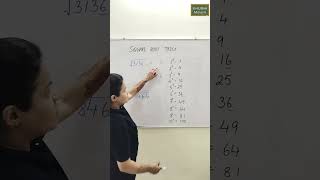 Square Root Trick Vedic Maths By