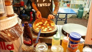 Pancake Nutella khổng lồ ở Thái Lan  Ẩm thực đường phố Thái Lan