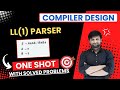 LL(1) Parser in Compiler design | LL(1) Parsing Table | Check whether a Grammar is LL(1) or Not