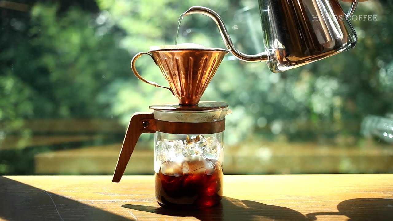 [핸즈커피] 아이스 핸드드립 커피 Iced Hand Drip Coffee YouTube