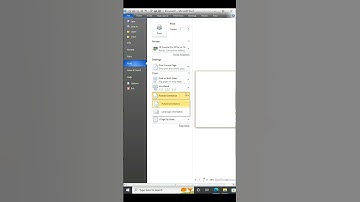How to print landscape orientation in MS word