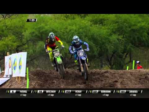 Vselovod Brylyakov passes Benoit Paturel MXGP of Leon MX2 Race 2 2016