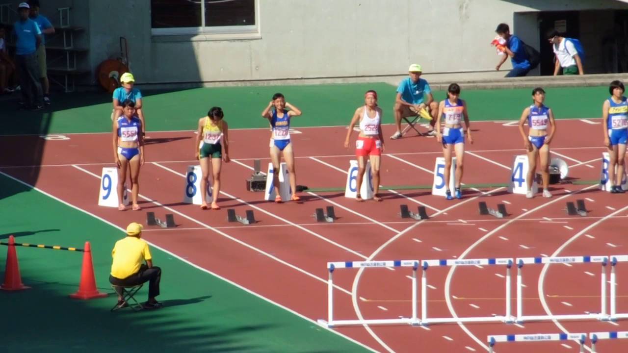 16年度 兵庫ユース 1年女子100mh決勝 2 9 Youtube