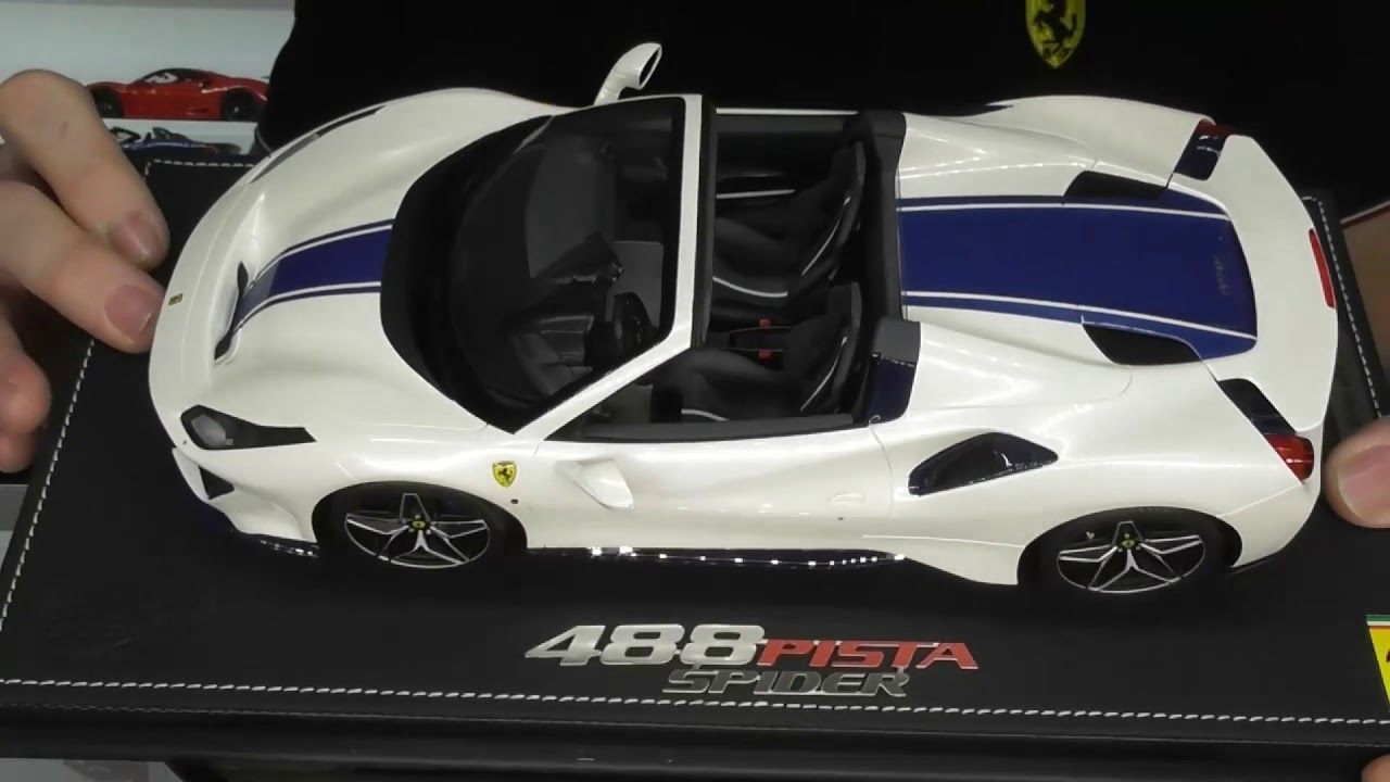 1/18 FERRARI PISTA SPIDER by BBR Models - Full Review - YouTube