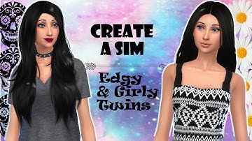 The Sims 4: Create A Sim - Edgy & Girly Twins