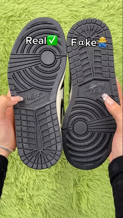 Real Vs Fake Dark Mocha Jordan 1 #sneakerhead #sneakers #viral