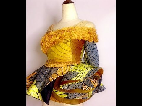 ankara peplum dress designs