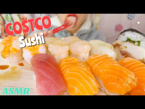 [食べるだけ][咀嚼音][モッパン]コストコ お寿司 Costco Sushi[Mukbang][ASMR]