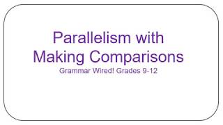 13.4 Parallelism with Making Comparisons