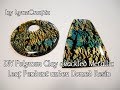DIY Polymer Clay Metallic Leaf Crackle Under Domed Resin tutorial
