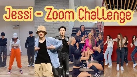 Korean artist do Zoom Challenge by Jessi, in TikTok