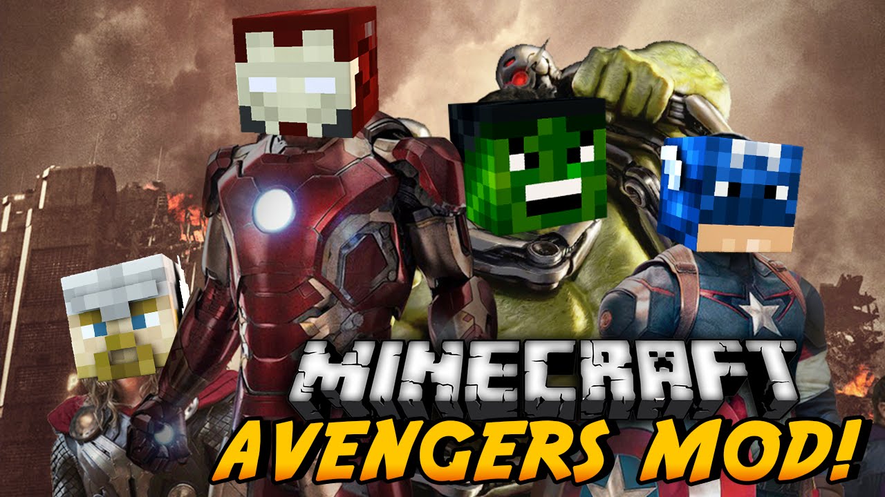 Minecraft Mods - Avengers Mod (Captain American, Hulk, Iron Man, Thor