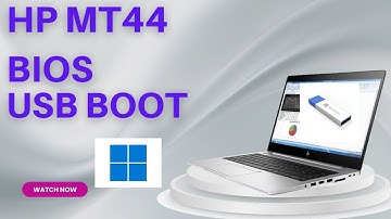 How To Get Into BIOS and Enable UEFI USB Boot On HP mt44