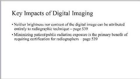 RAD 484 - Exposure Indicators and Post Processing